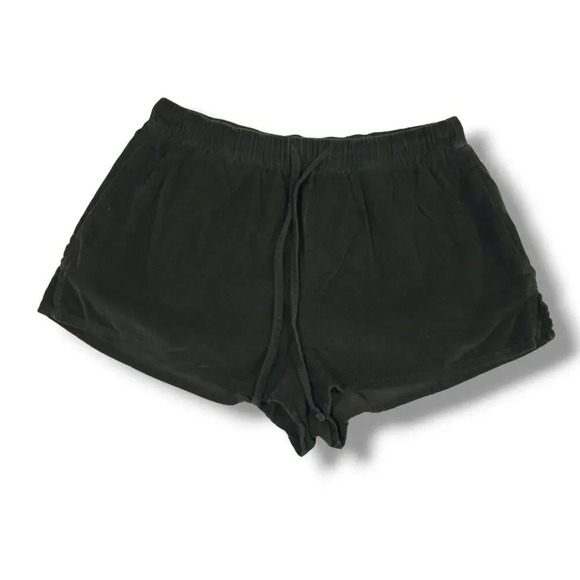 Forever 21 women's dark green corduroy pullover shorts - small - Picture 1 of 6